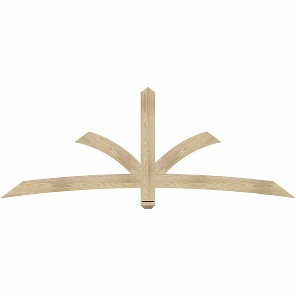 Ekena Millwork Davenport Rough Sawn Timber Gable Bracket, Douglas Fir, 84"W x 31"H x 2"D x 4"F, 9/12 Pitch GBW084X31X0204DAV00RDF - main